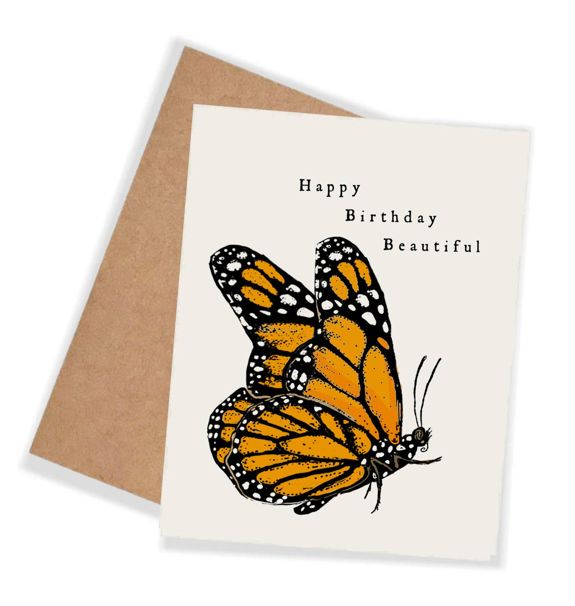 Happy Birthday Beautiful Monarch Butterfly Birthday Card Chicory Naturalist