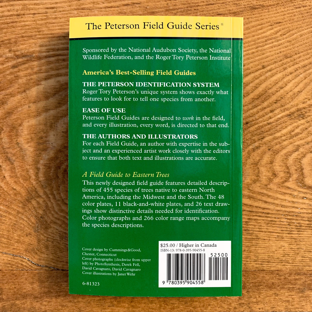 Green back cover of guide with blurbs