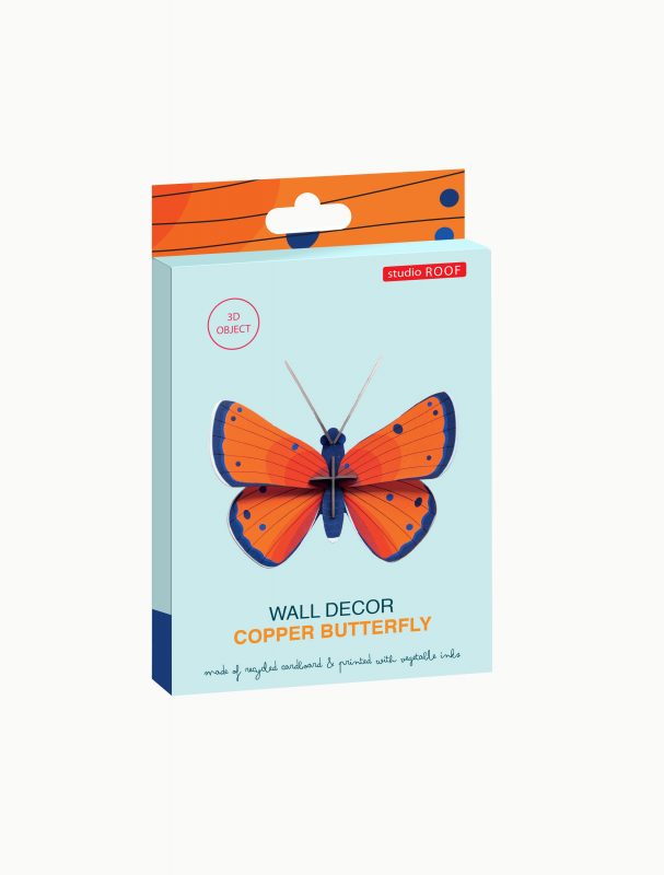 Slender rectangular box for butterfly wall decor